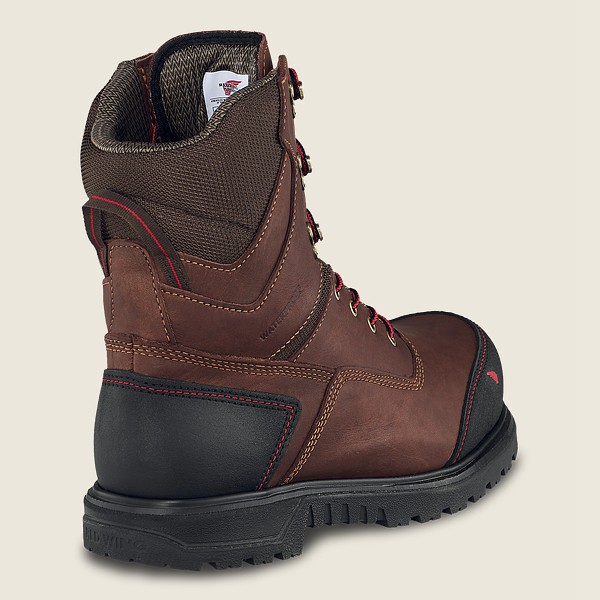 Safety Støvler Herre - Red Wing Brnr Xp - 8-Inch Waterproof Csa Toe - Brune/Sort - HCMUIF-587